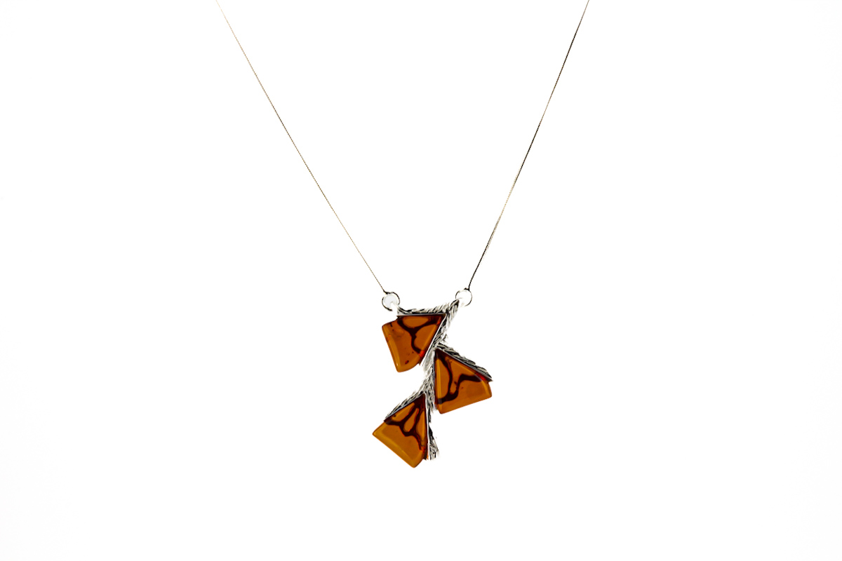 Collier „Trio“ Cognac