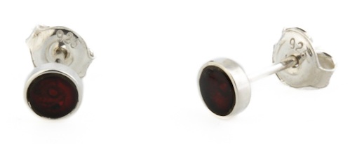 Ohrringe „Kern“ Cognac