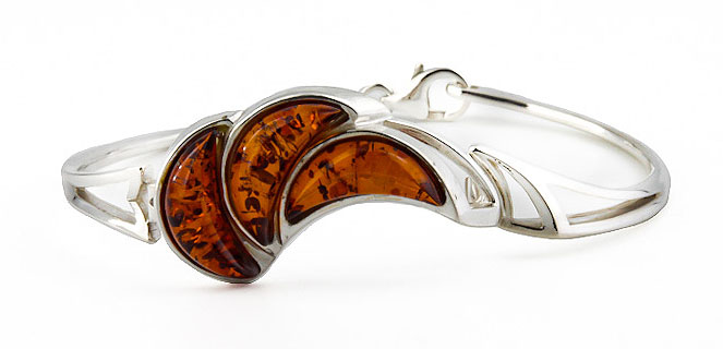 Armreif „Flügel“ Cognac