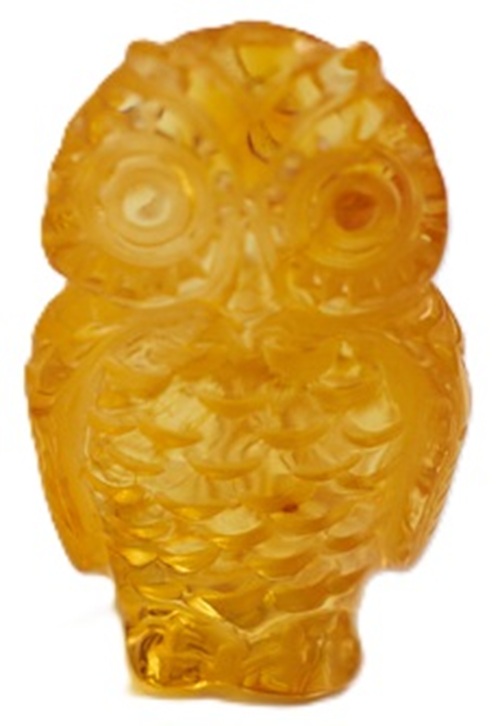 Eule „Cognacfarben“