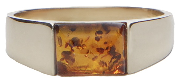 Bernstein  Ring „Sonnenschein“ cognac