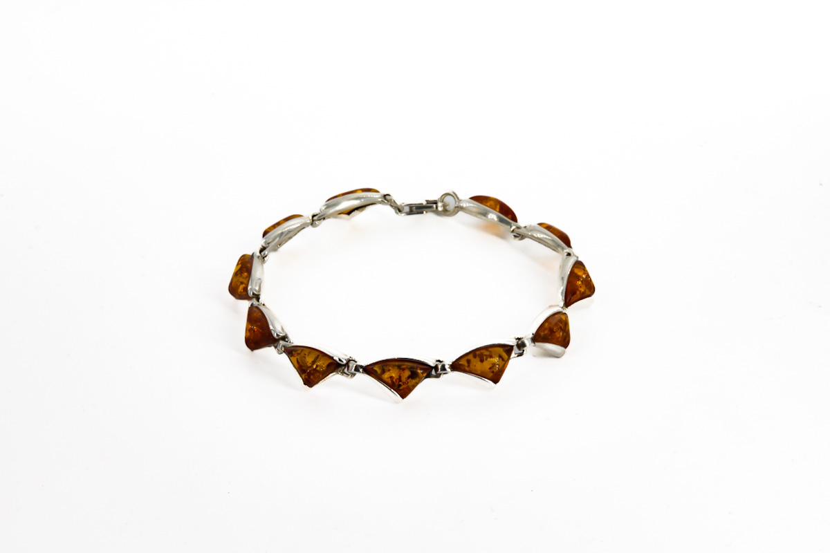 Armband „Strahlen“ Cognac