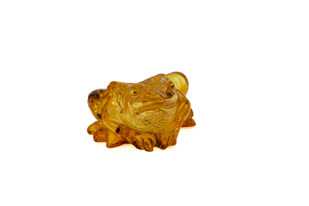 Frosch „Durchscheinend mit Pflanzeneisnchlüssen“