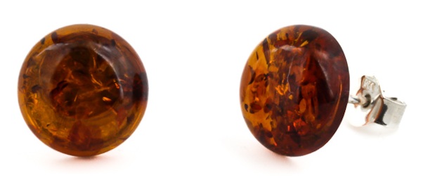 Ohrringe „Vollmond“ Cognac