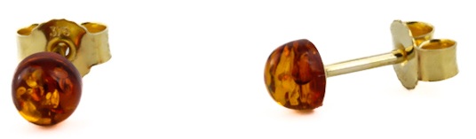 Ohrringe „Klar“ Cognac