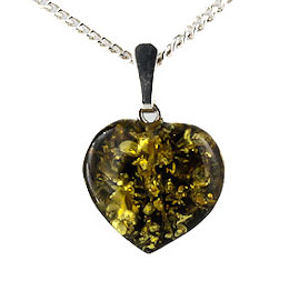 Anhänger Herz „Grünschimmernd“     